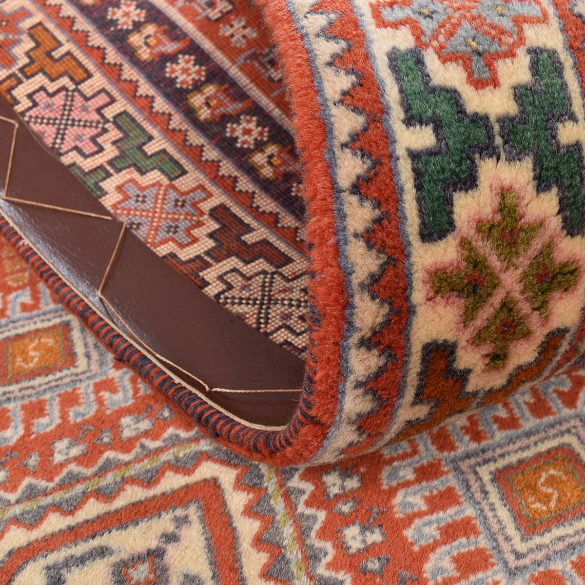 Tapis de couloir Tapis persan - Nomadic - 307 x 72 cm - orange