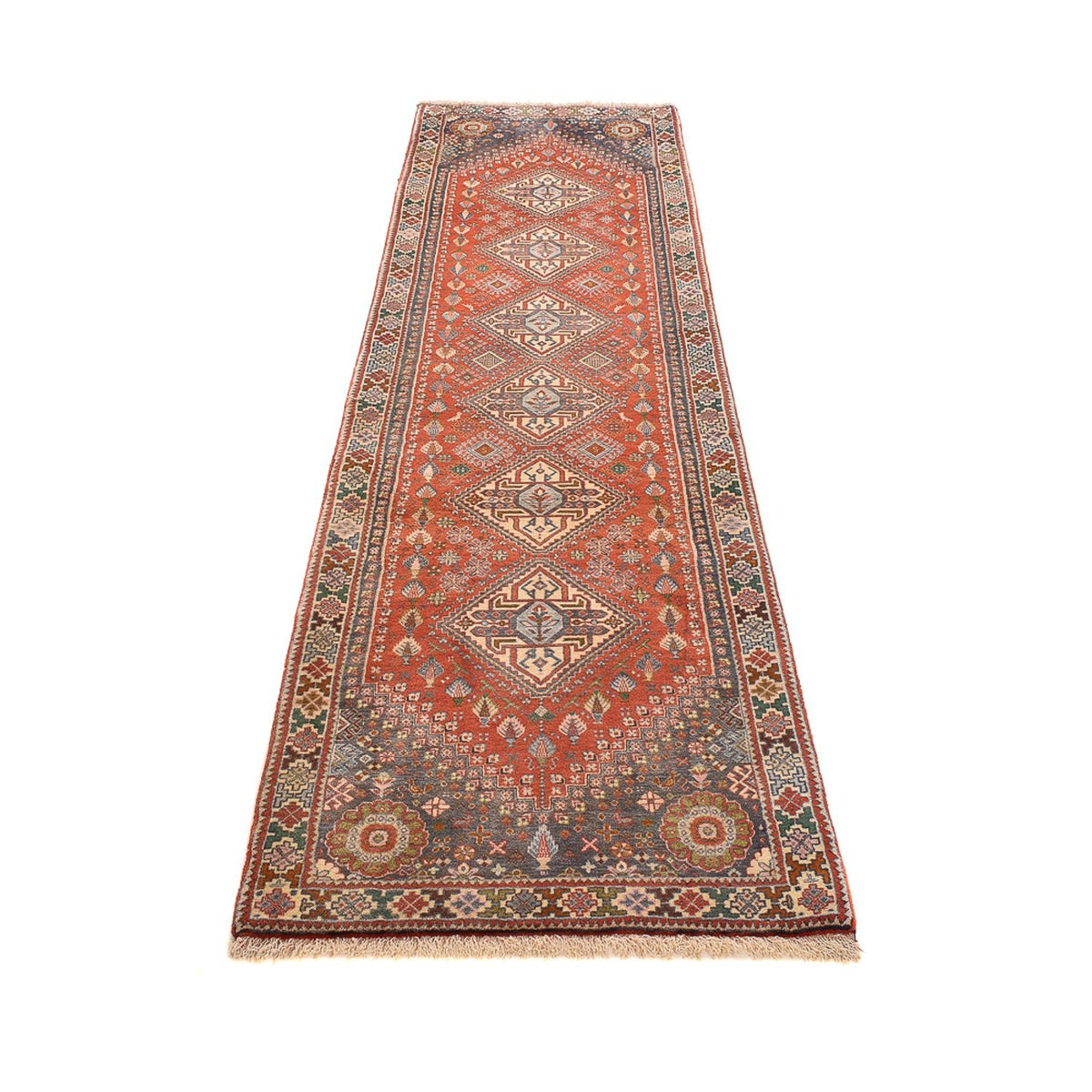 Tapis de couloir Tapis persan - Nomadic - 307 x 72 cm - orange