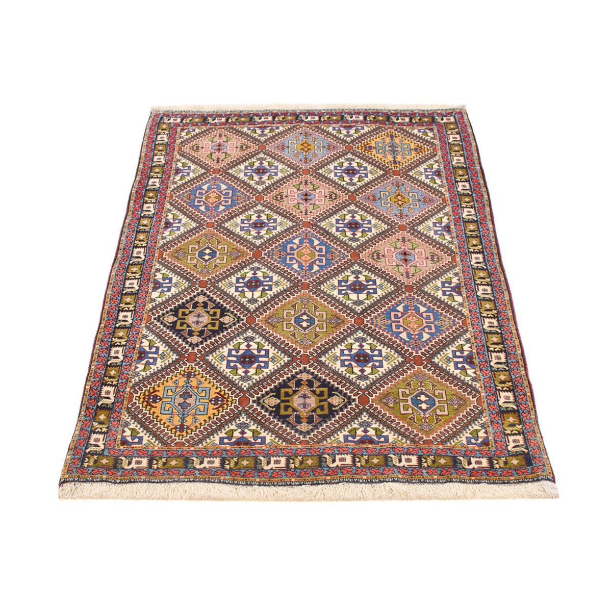 Tapis Gabbeh - Persan Kashkuli - 144 x 97 cm - multicolore