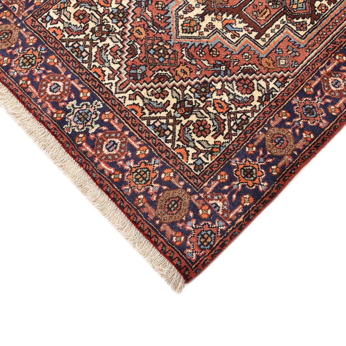 Tapis persan - Nomadic - 125 x 71 cm - terracotta