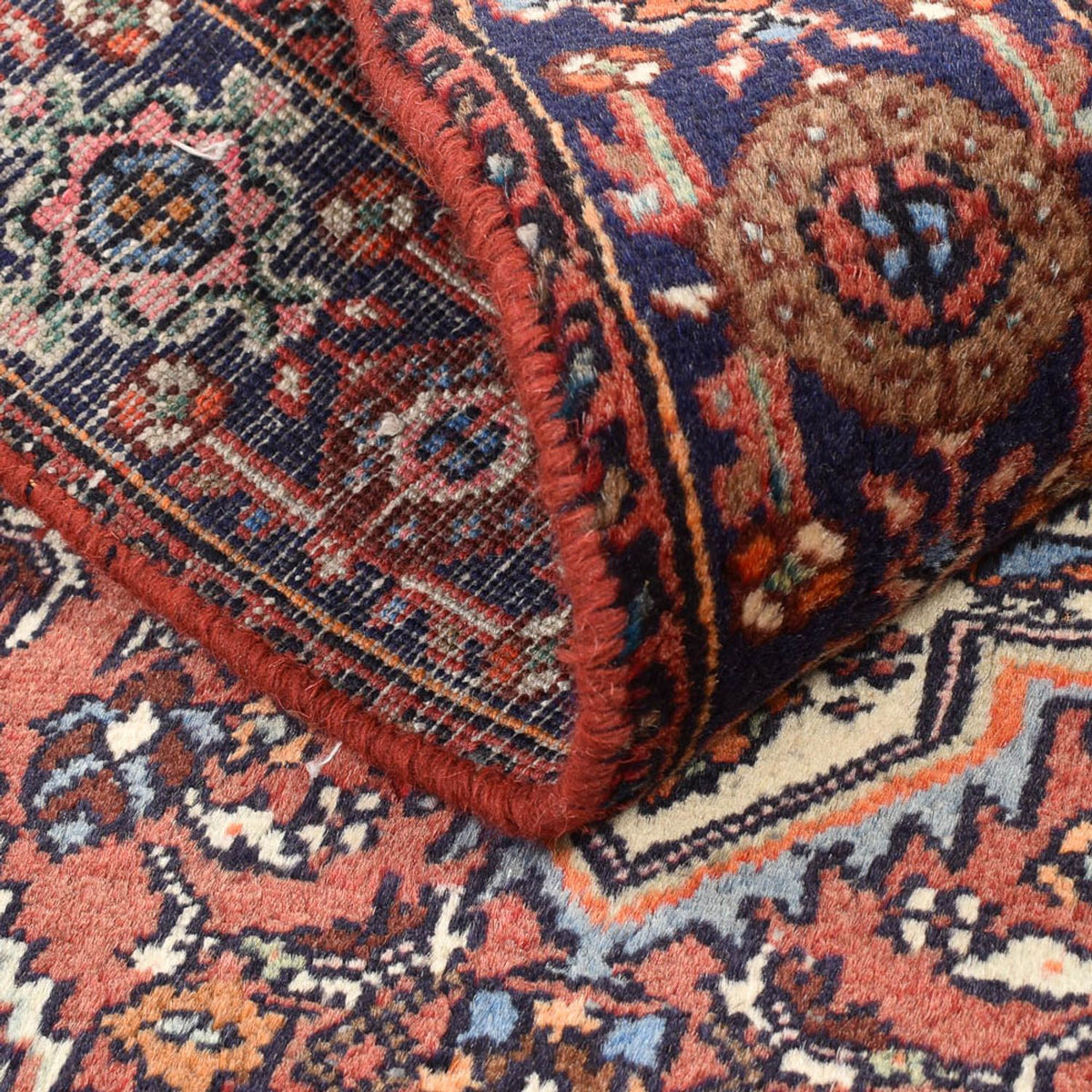 Tapis persan - Nomadic - 125 x 71 cm - terracotta
