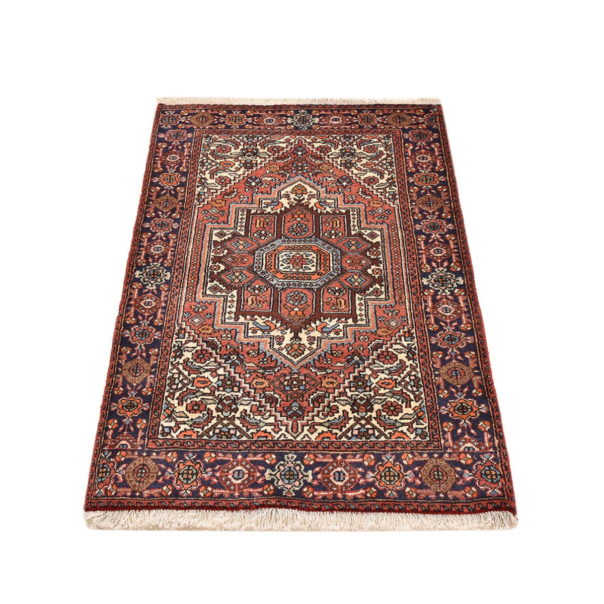 Tapis persan - Nomadic - 125 x 71 cm - terracotta