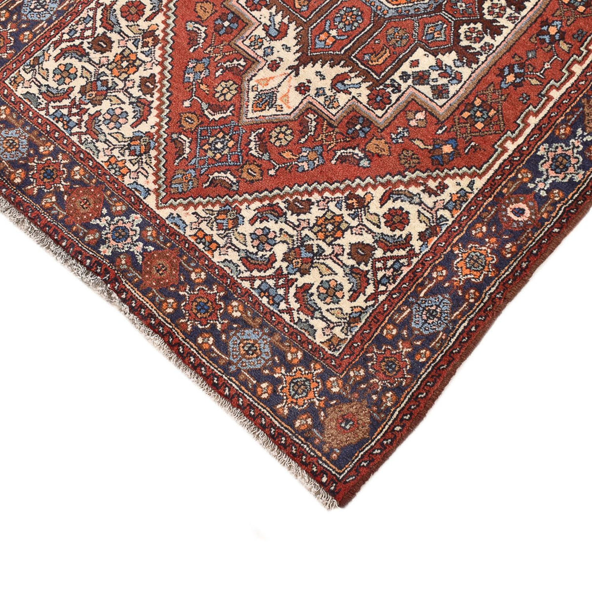 Tapis persan - Nomadic - 126 x 81 cm - terracotta