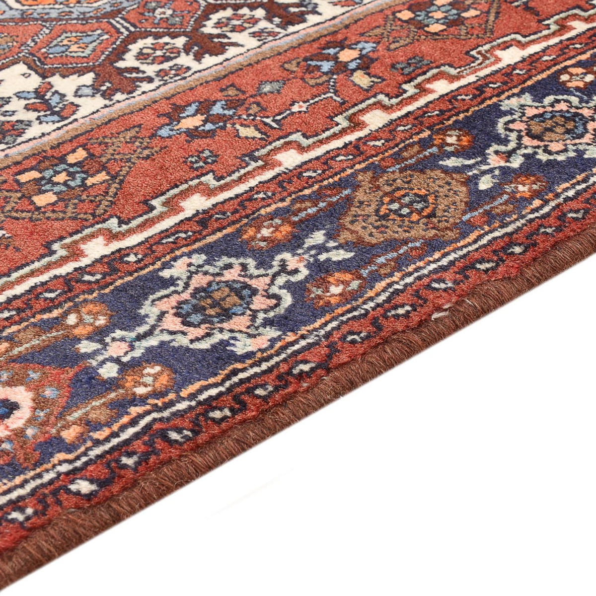 Tapis persan - Nomadic - 126 x 81 cm - terracotta