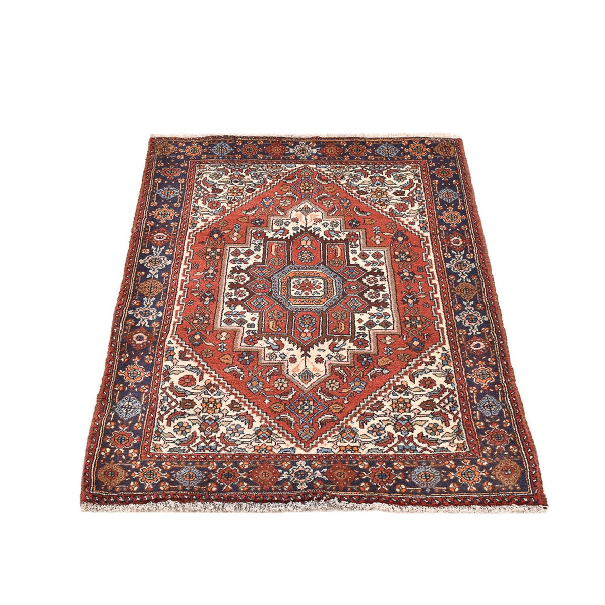 Tapis persan - Nomadic - 126 x 81 cm - terracotta