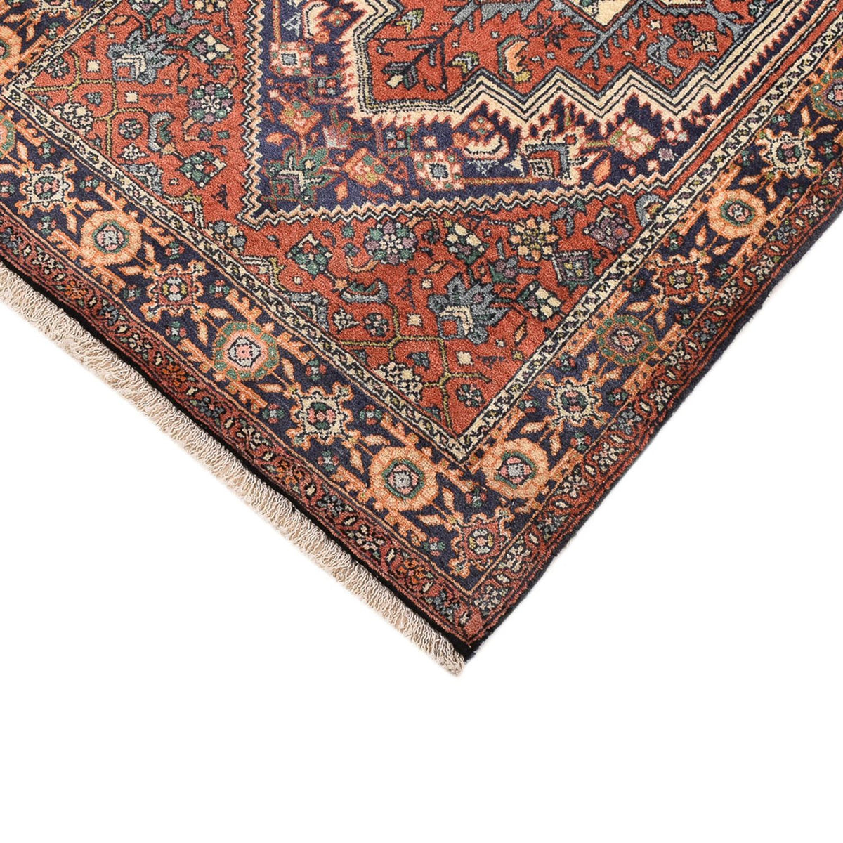 Tapis persan - Nomadic - 135 x 75 cm - terracotta