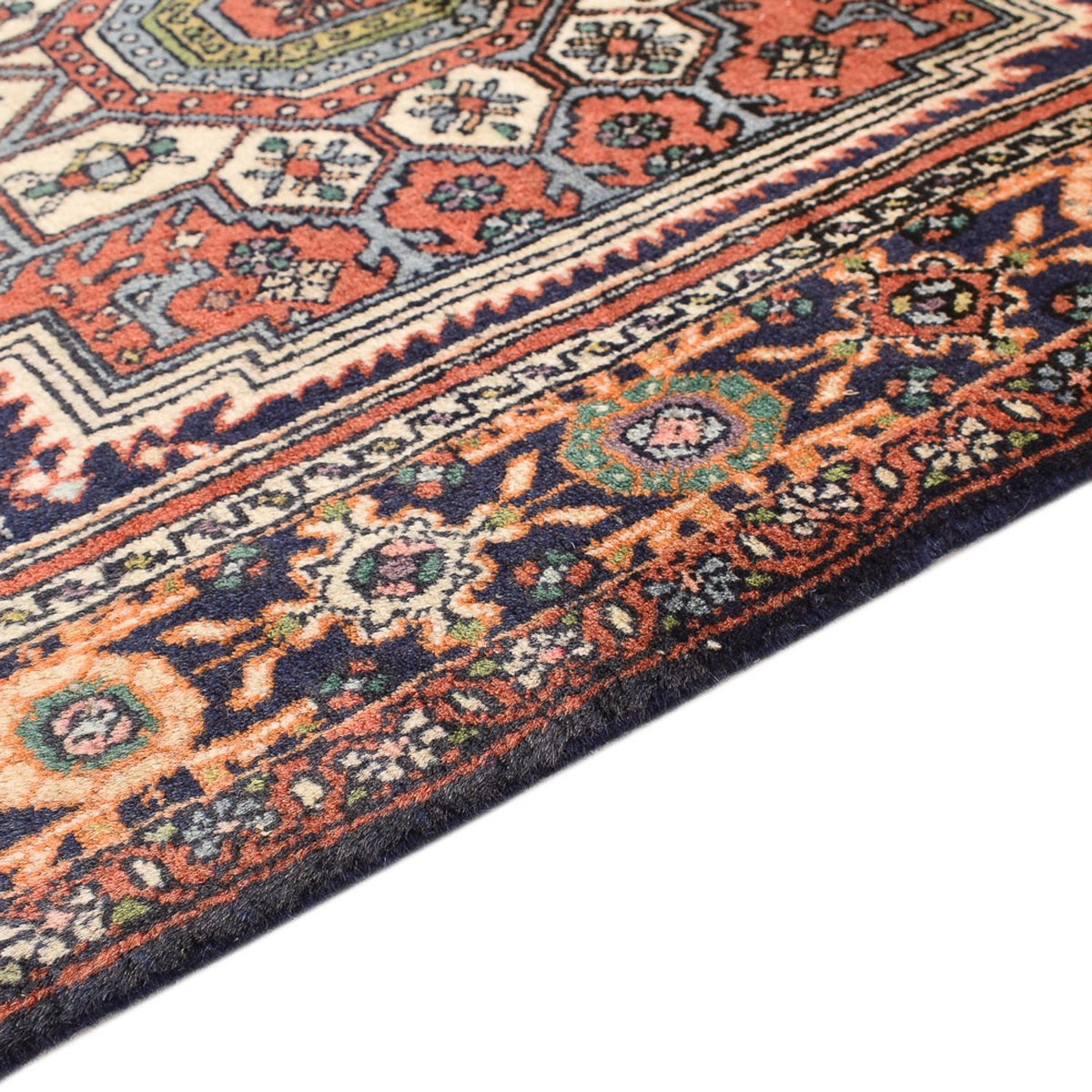 Tapis persan - Nomadic - 135 x 75 cm - terracotta
