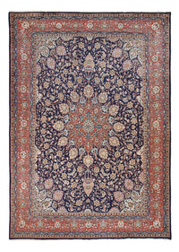 Tapis persan - Classique - 392 x 278 cm - bleu foncé