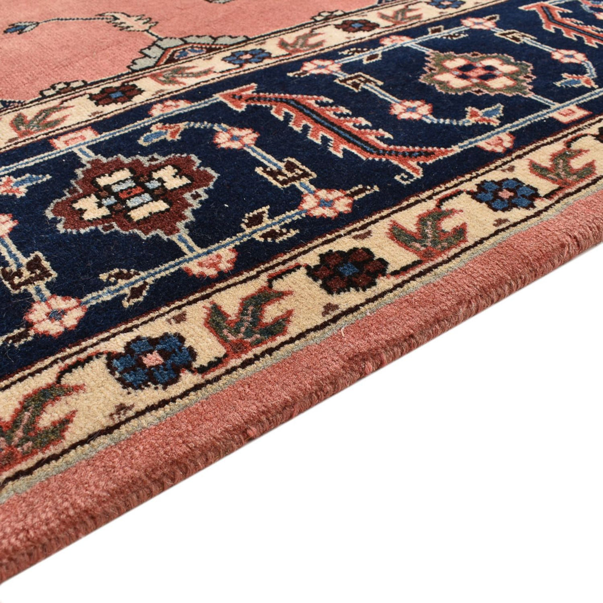 Tapis persan - Nomadic - 254 x 200 cm - rouge clair