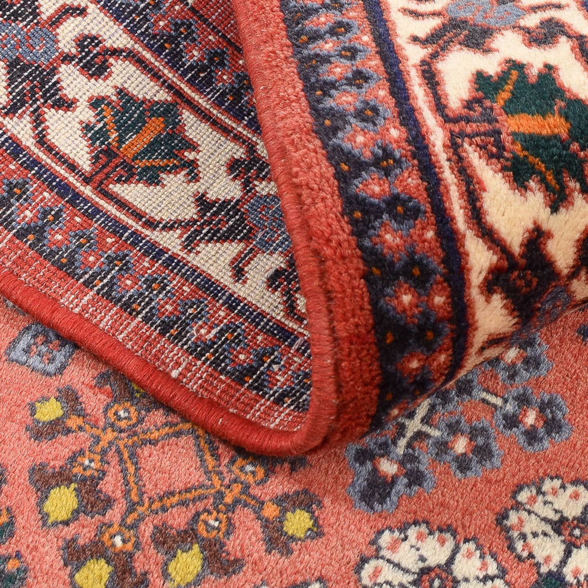 Tapis persan - Nomadic - 154 x 114 cm - rouge clair