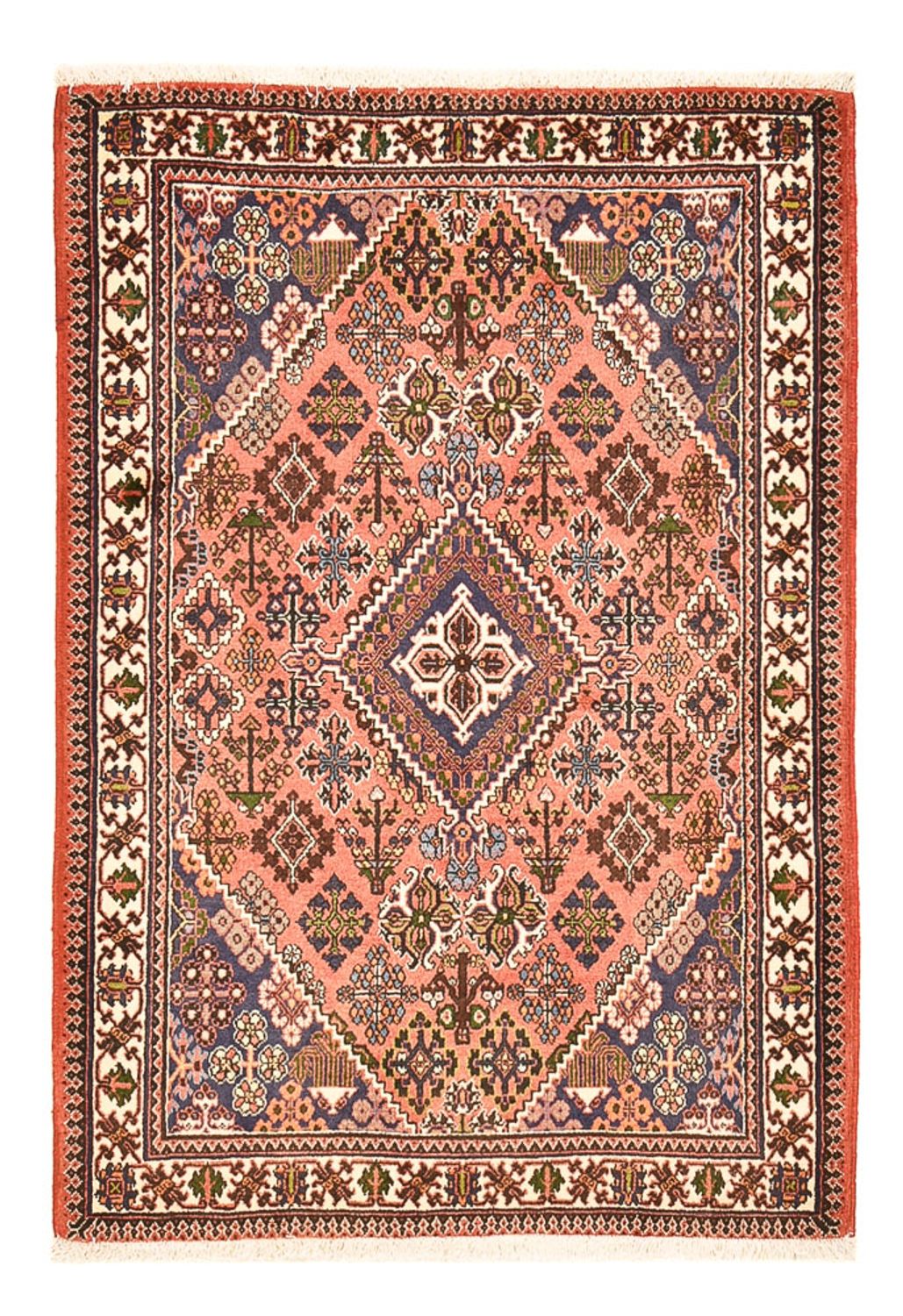 Tapis persan - Nomadic - 158 x 113 cm - rouge clair