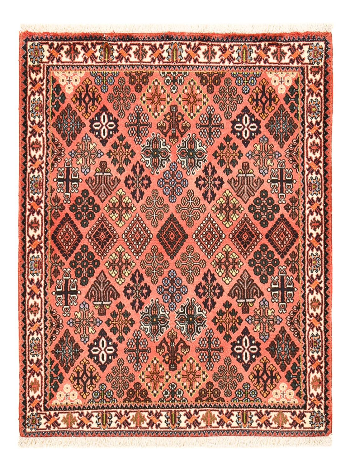 Tapis persan - Nomadic - 150 x 112 cm - rouge clair