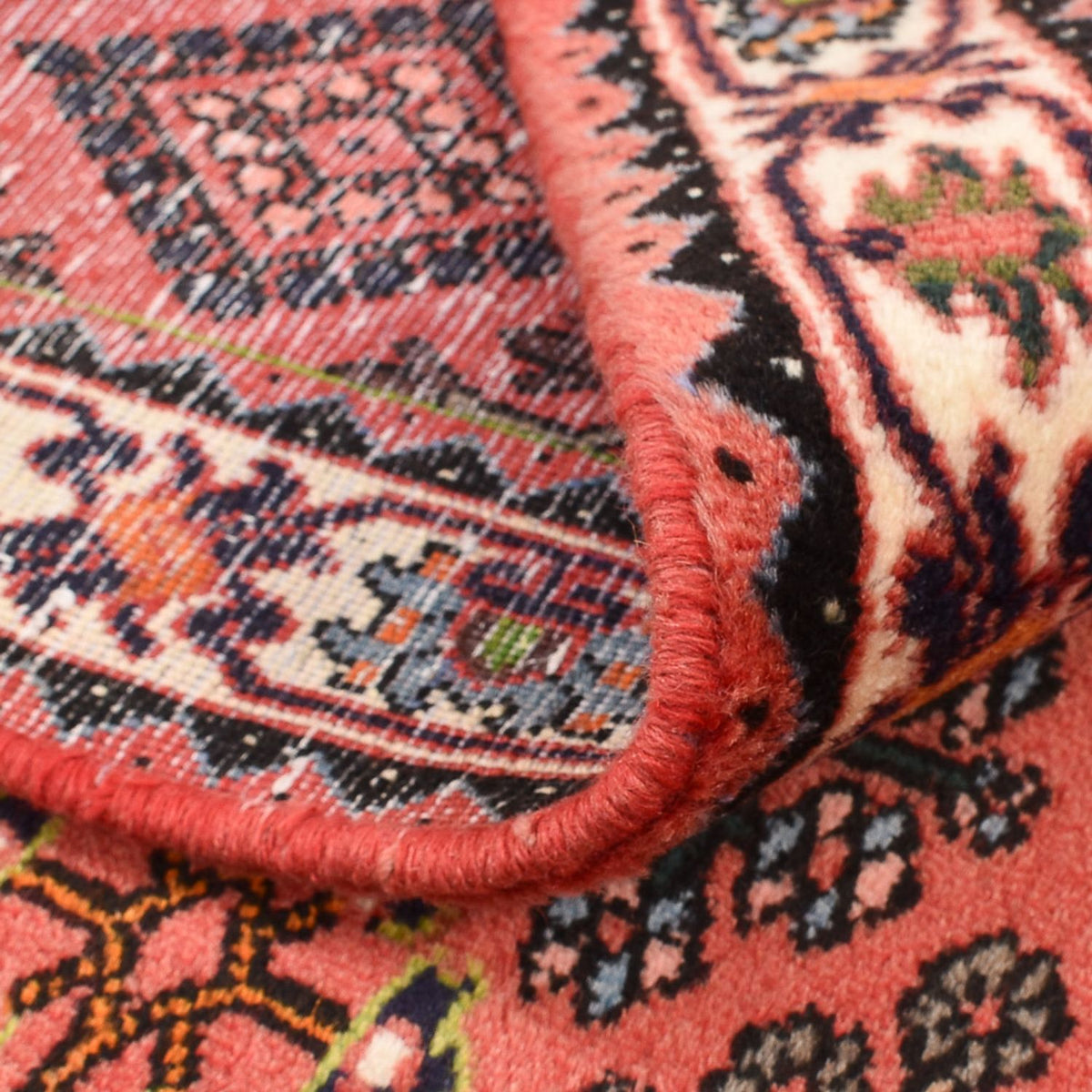 Tapis persan - Nomadic - 150 x 112 cm - rouge clair