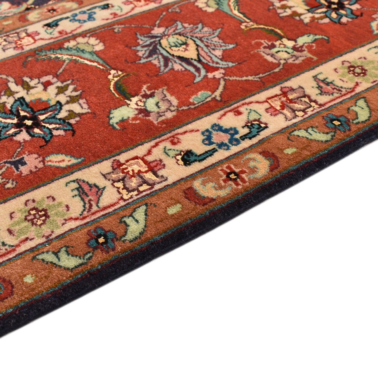 Tapis persan - Tabriz - Royal - 255 x 205 cm - bleu foncé