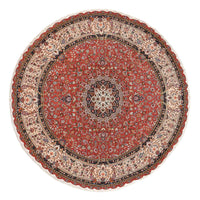 Tapis persan - Tabriz - Premium ronde  - 300 x 300 cm - rouge
