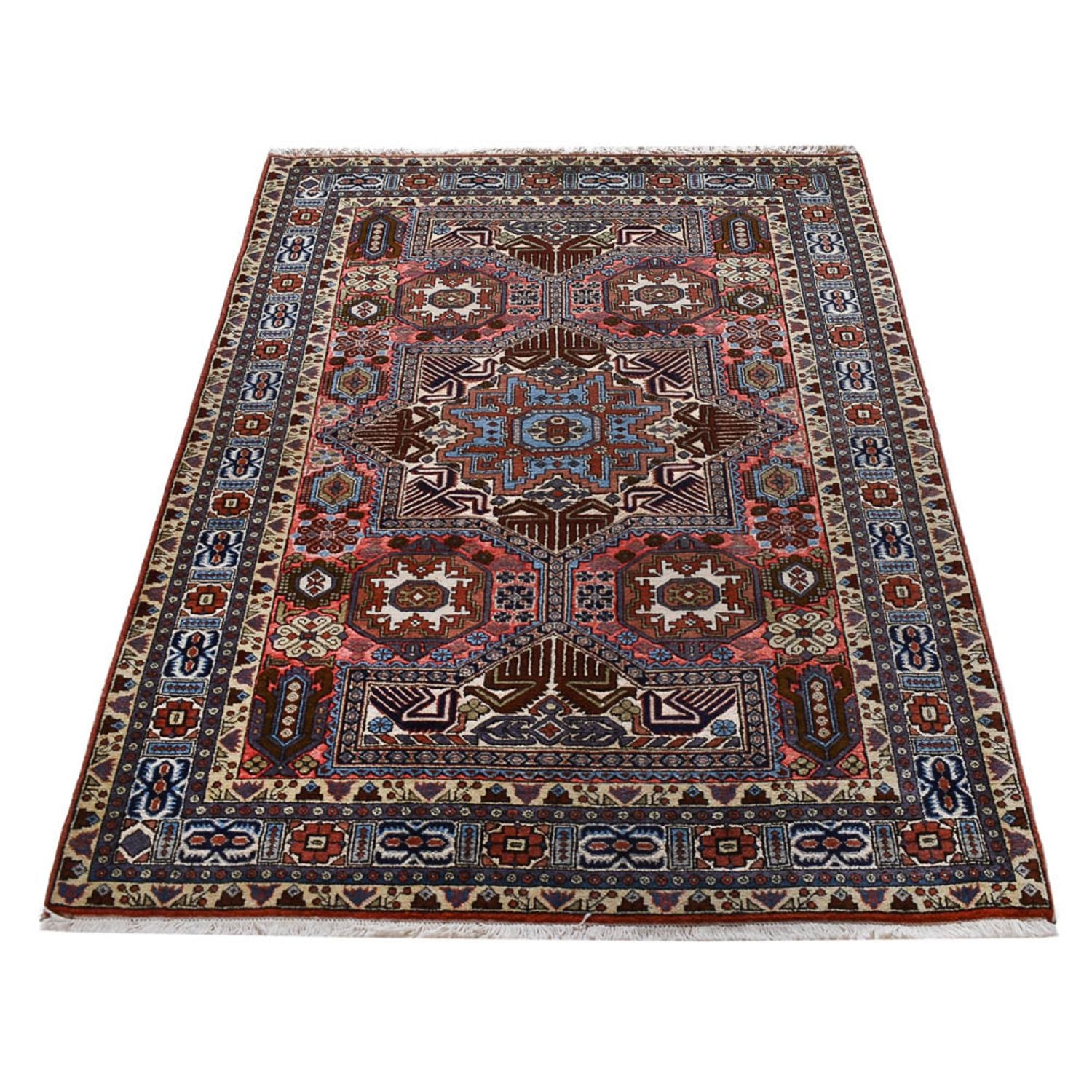 Tapis persan - Nomadic - 198 x 135 cm - multicolore