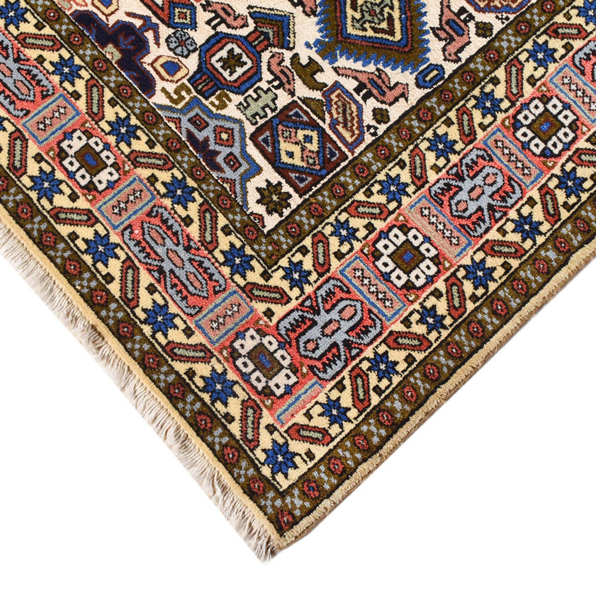 Tapis persan - Nomadic - 200 x 142 cm - multicolore