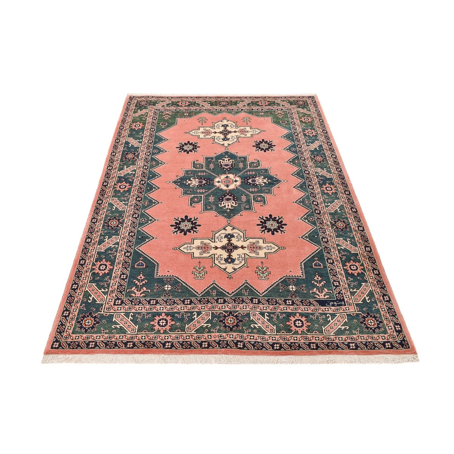 Tapis persan - Nomadic - 248 x 174 cm - rouge clair