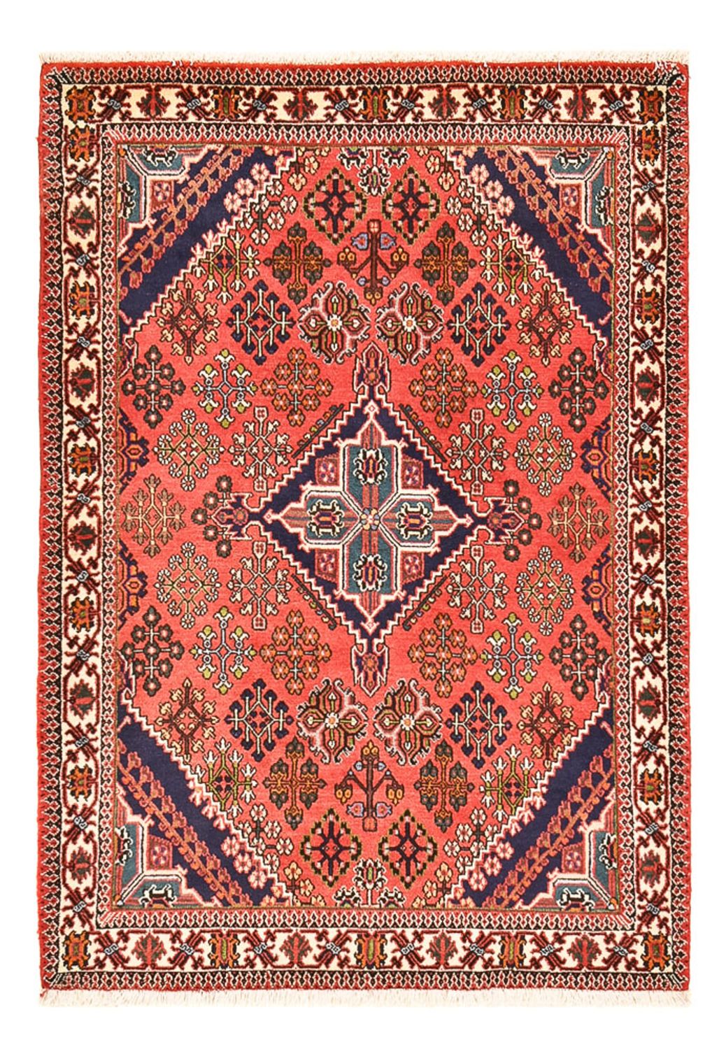 Tapis persan - Nomadic - 160 x 110 cm - rouge clair