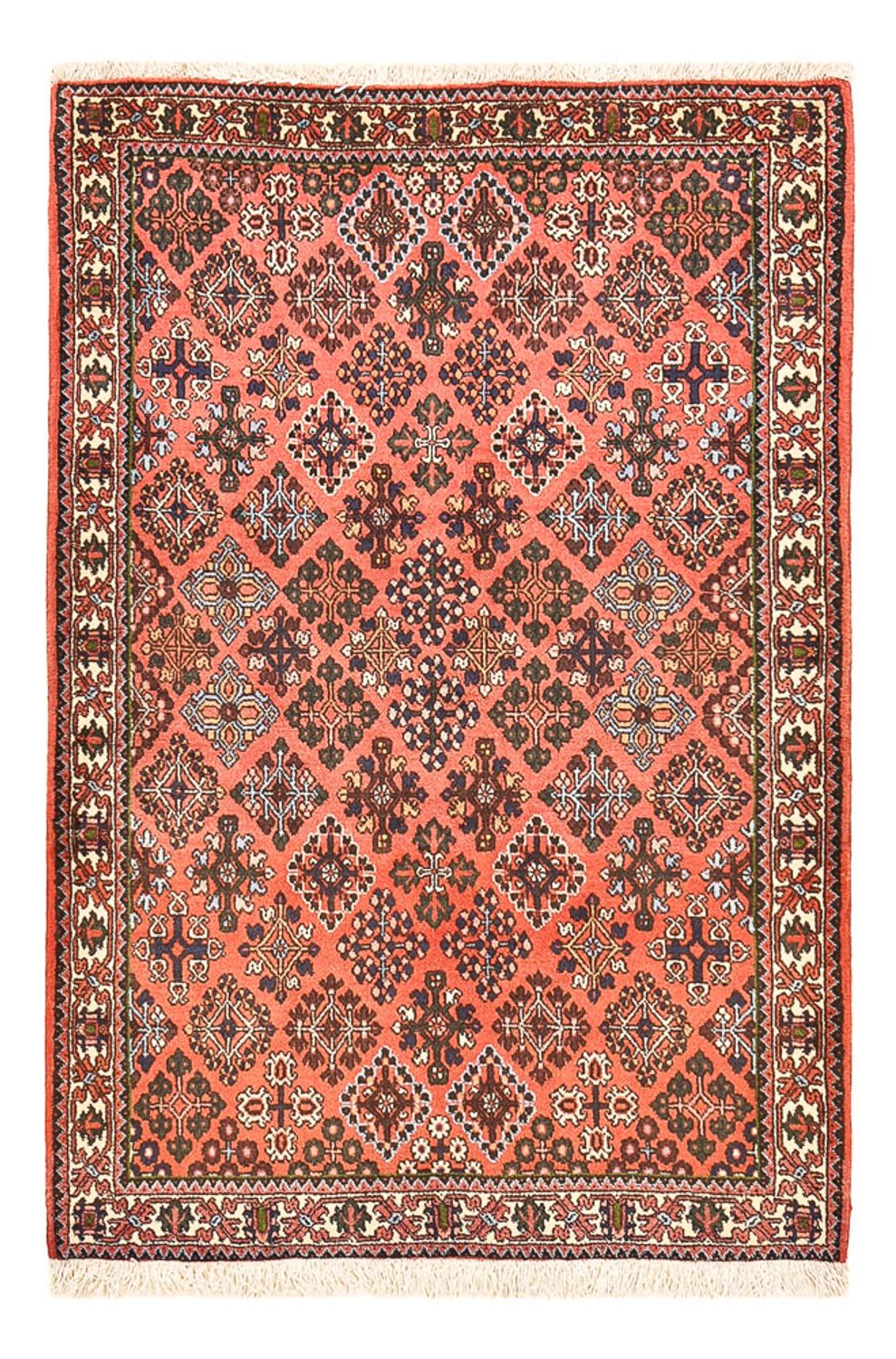 Tapis persan - Nomadic - 164 x 112 cm - rouge clair