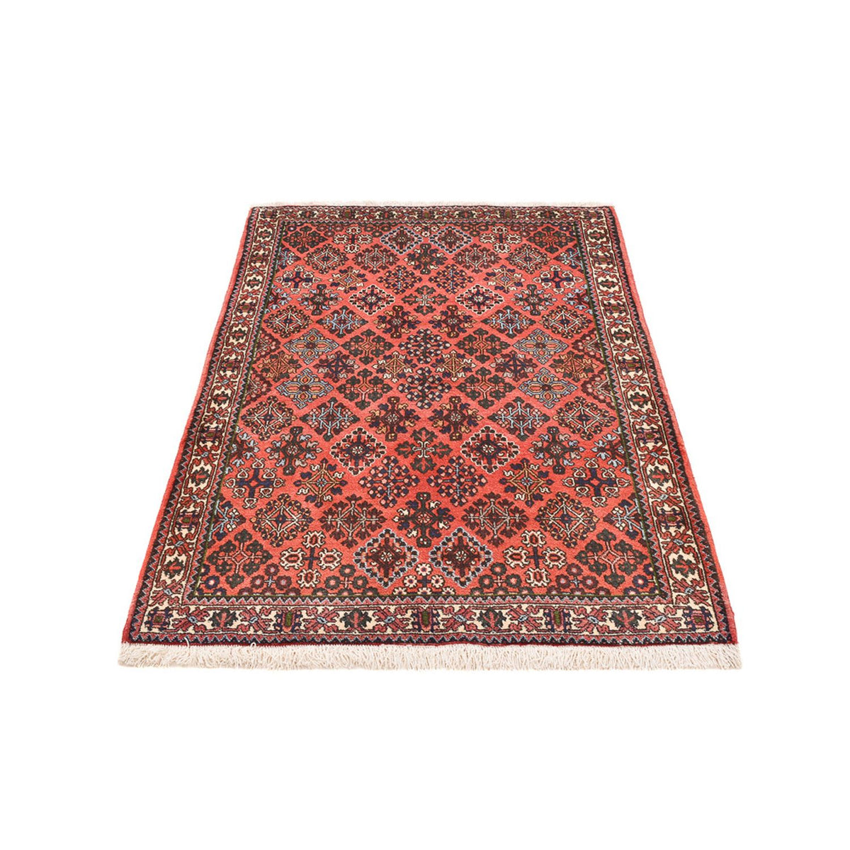 Tapis persan - Nomadic - 164 x 112 cm - rouge clair