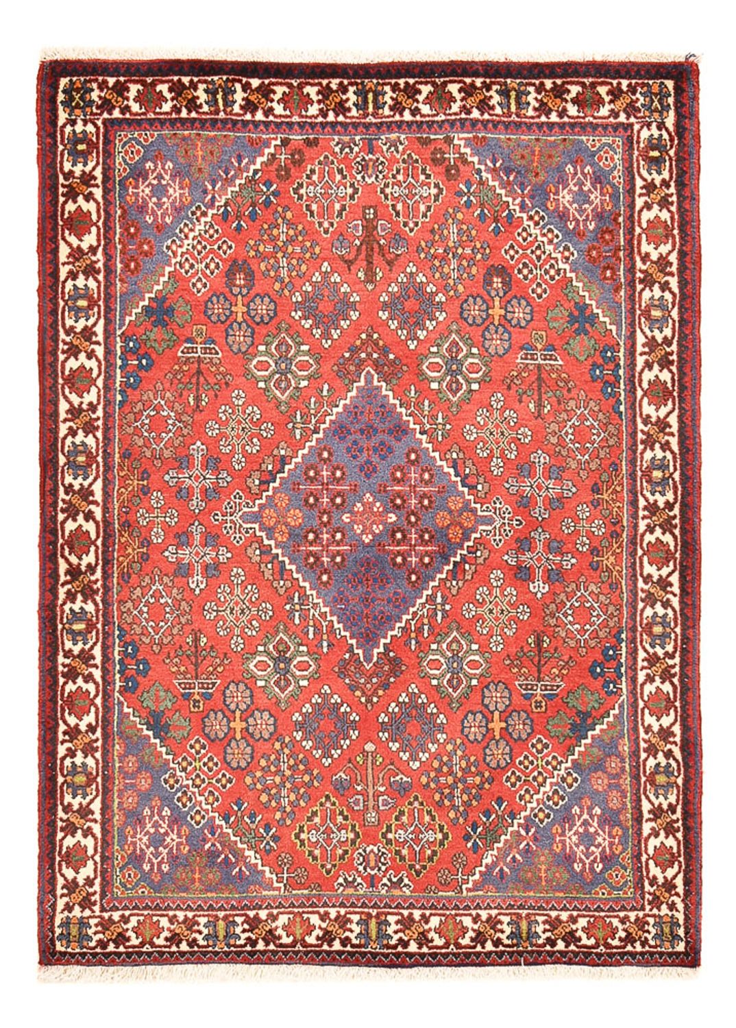 Tapis persan - Nomadic - 160 x 111 cm - rouge clair