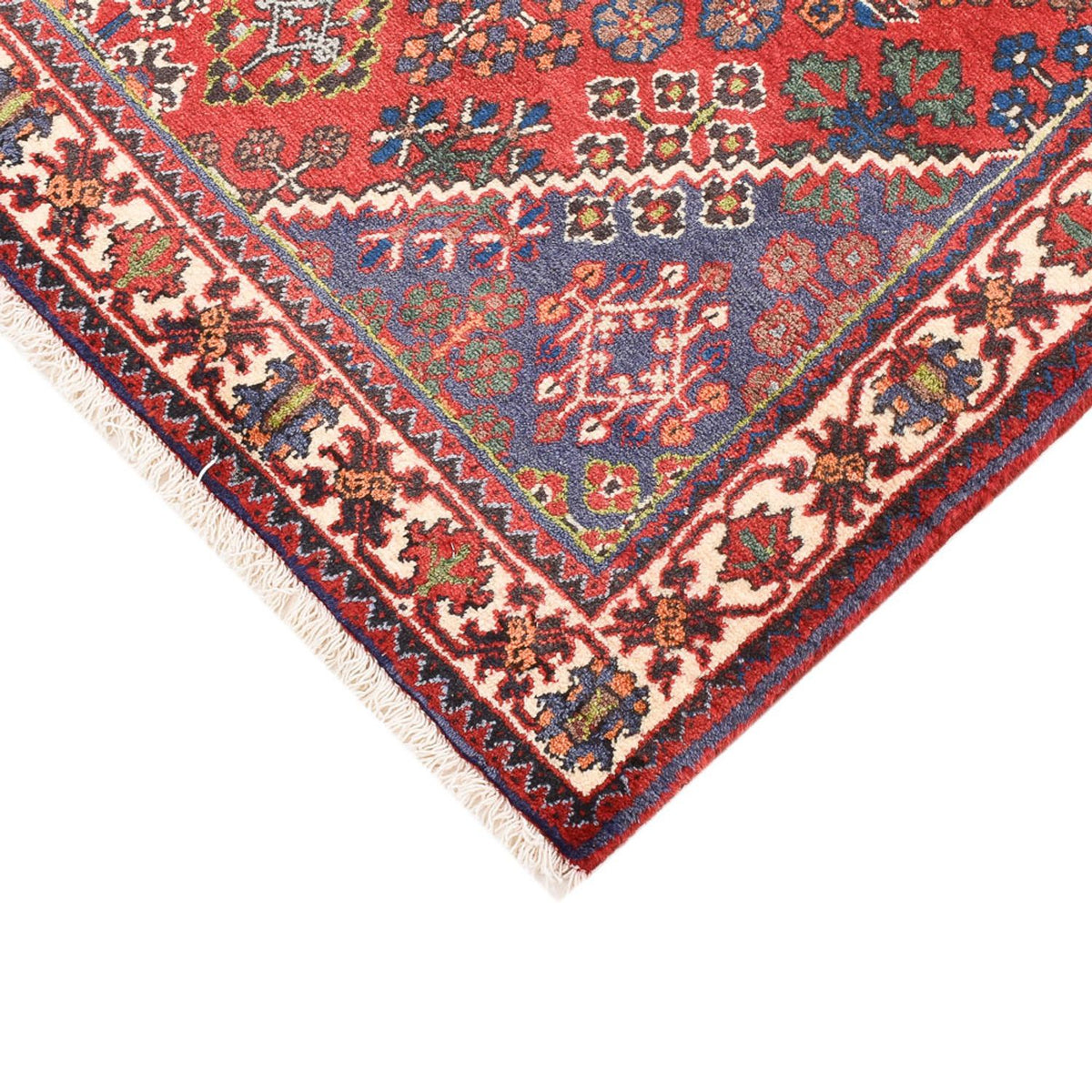 Tapis persan - Nomadic - 160 x 111 cm - rouge clair
