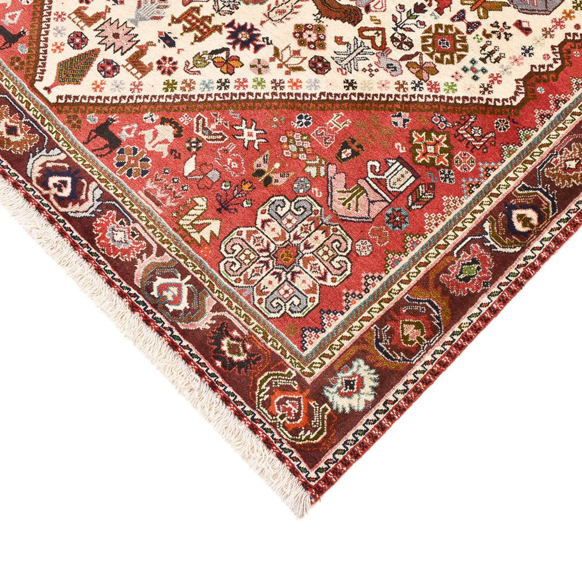 Tapis Gabbeh - Persan Kashkuli - 200 x 150 cm - crème