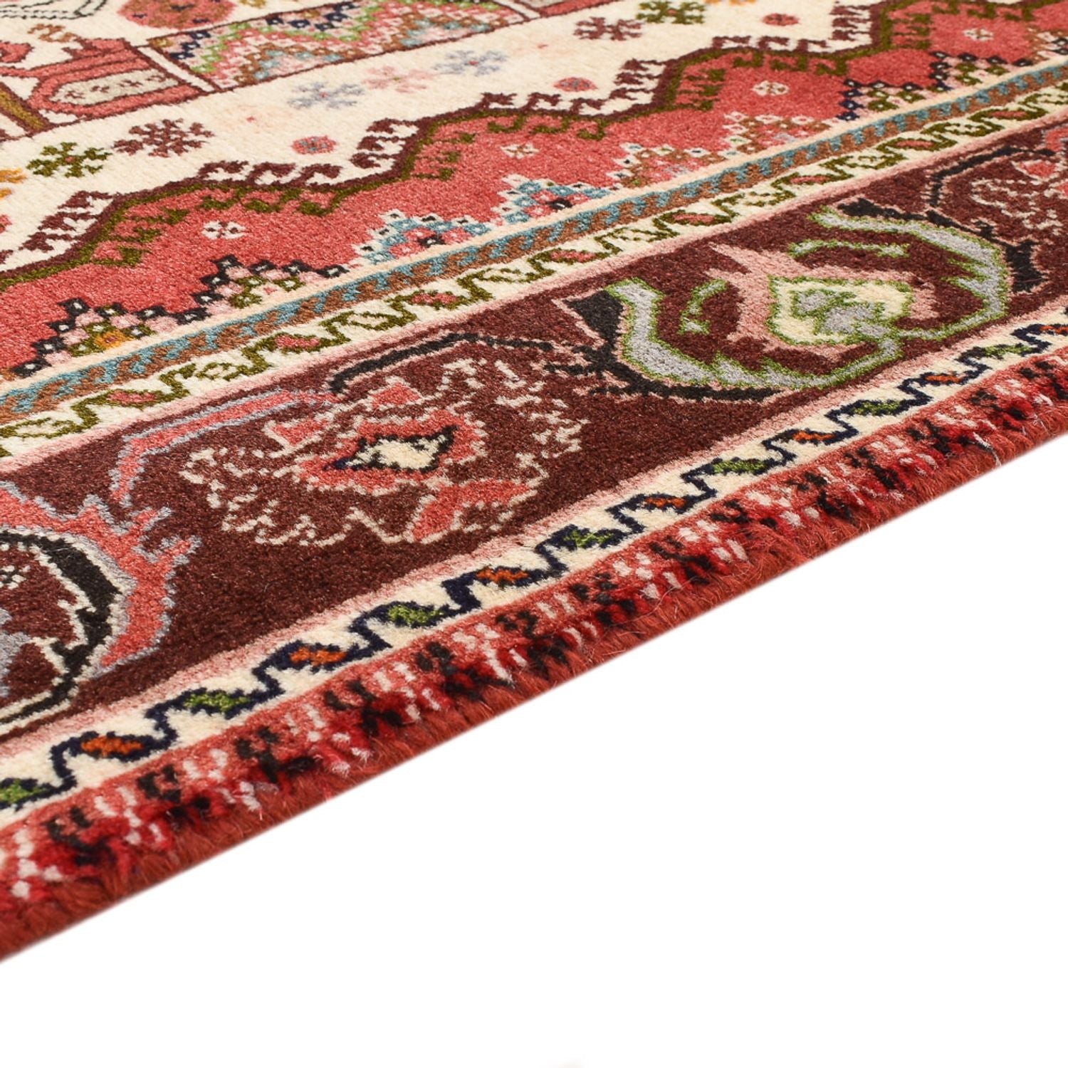 Tapis Gabbeh - Persan Kashkuli - 200 x 150 cm - crème