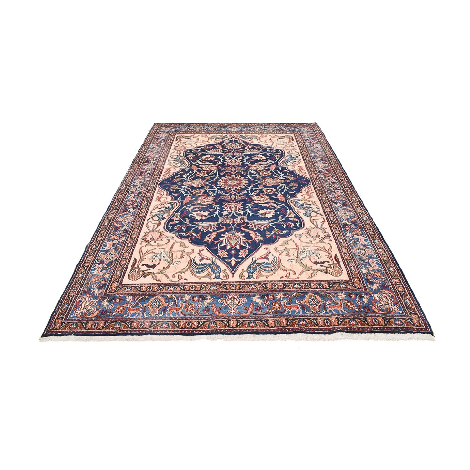 Tapis persan - Classique - 310 x 212 cm - bleu foncé