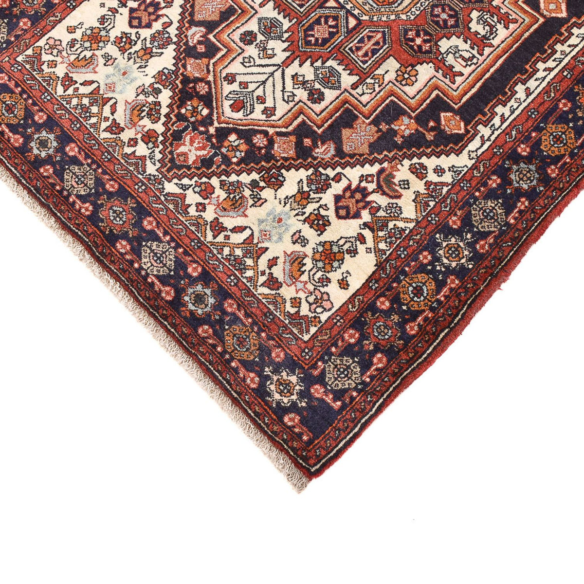 Tapis persan - Nomadic - 124 x 82 cm - terracotta