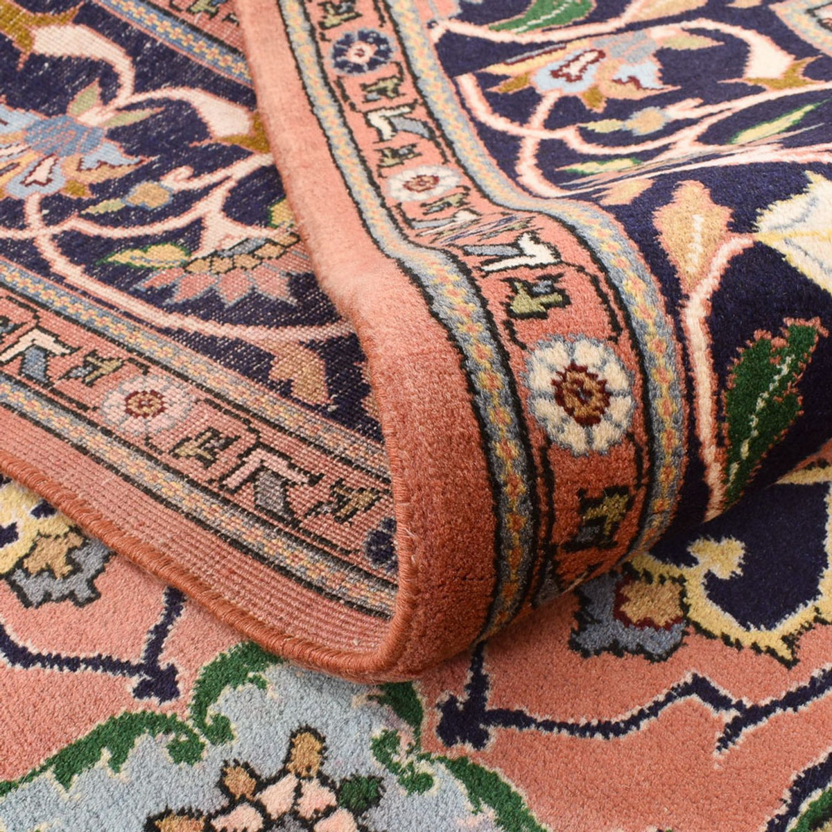 Tapis persan - Nomadic - 305 x 204 cm - vert olive