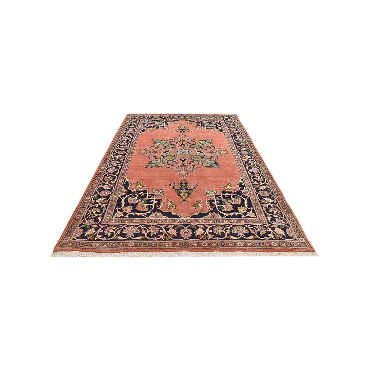 Tapis persan - Nomadic - 305 x 204 cm - vert olive