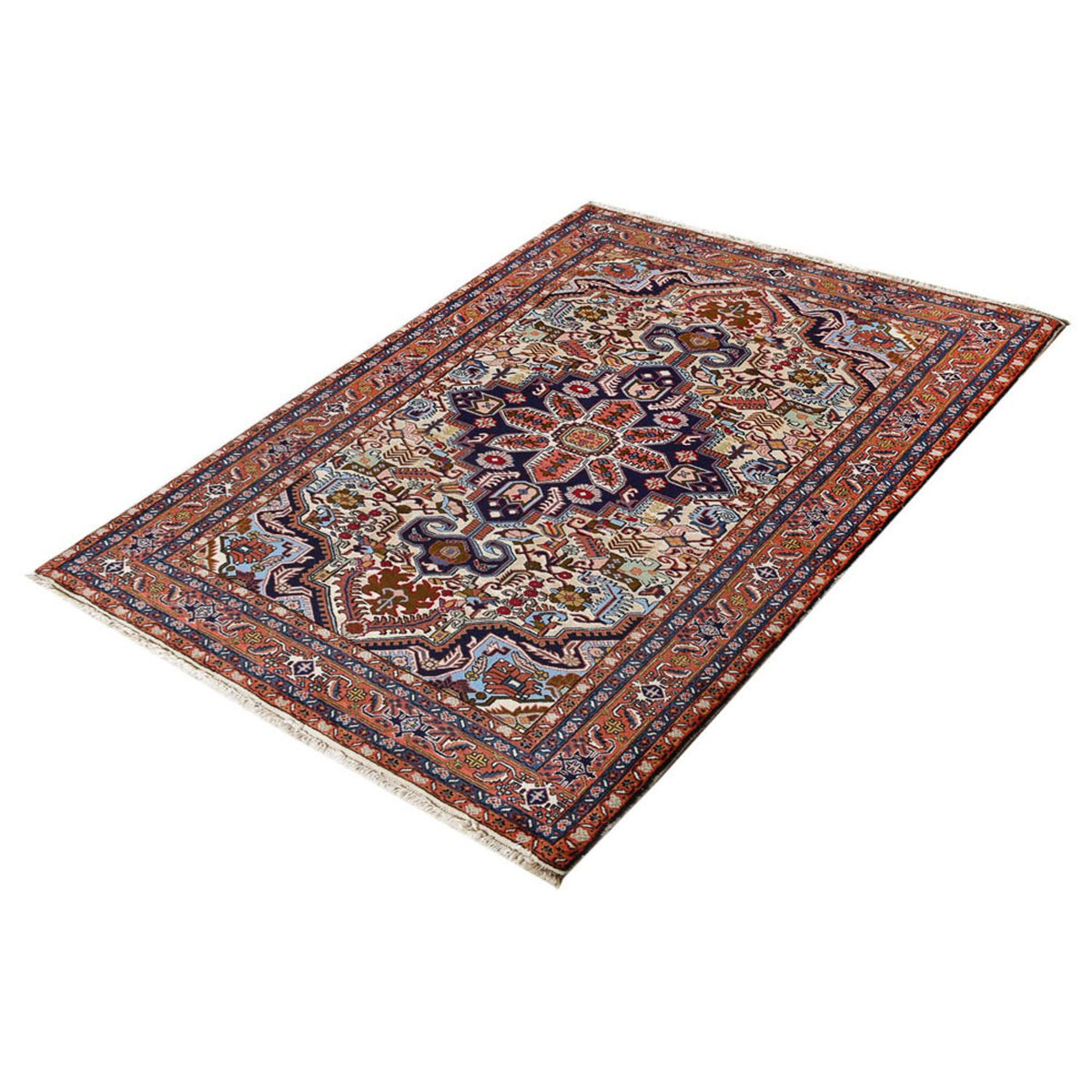 Tapis persan - Nomadic - 210 x 148 cm - multicolore
