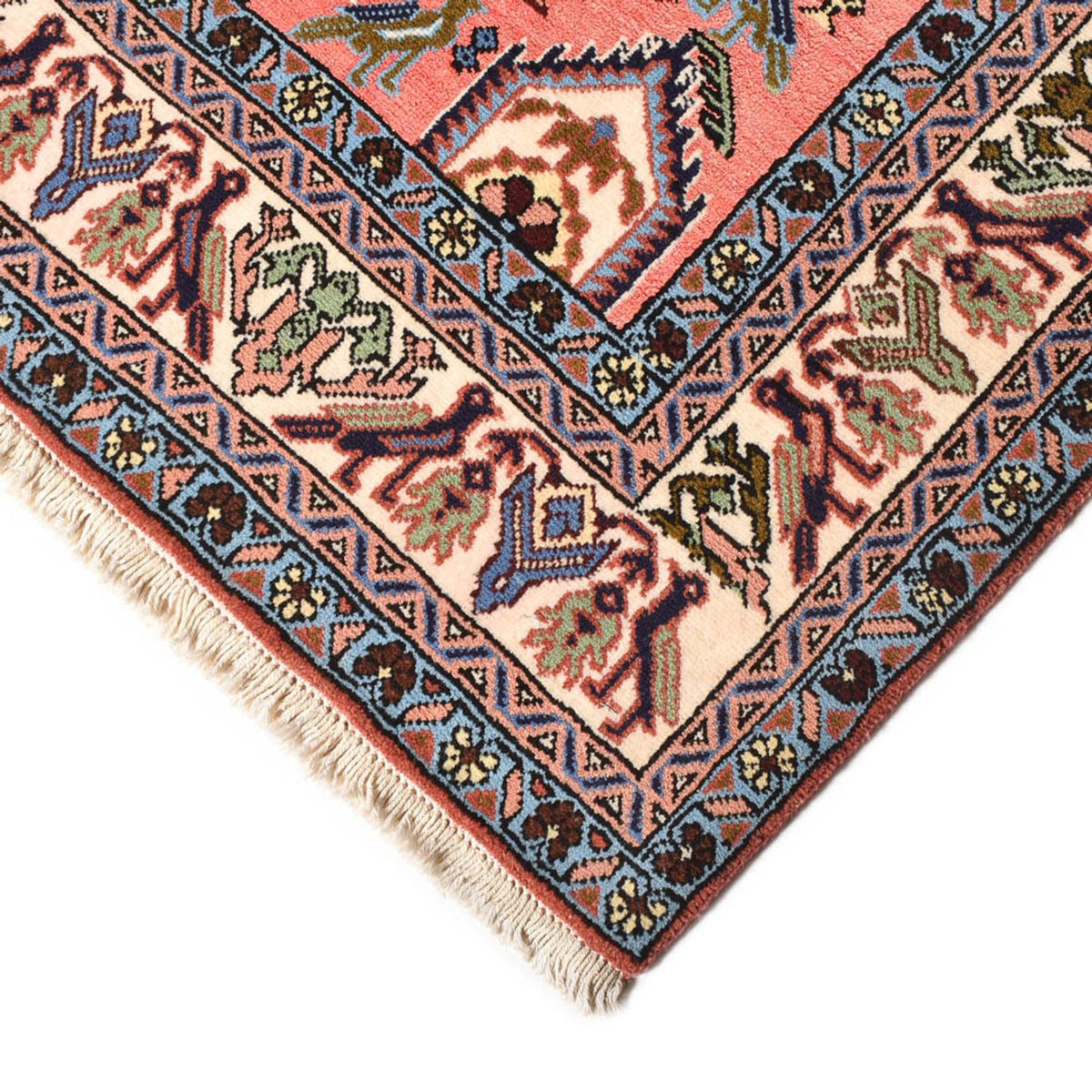 Tapis persan - Nomadic - 203 x 140 cm - saumon