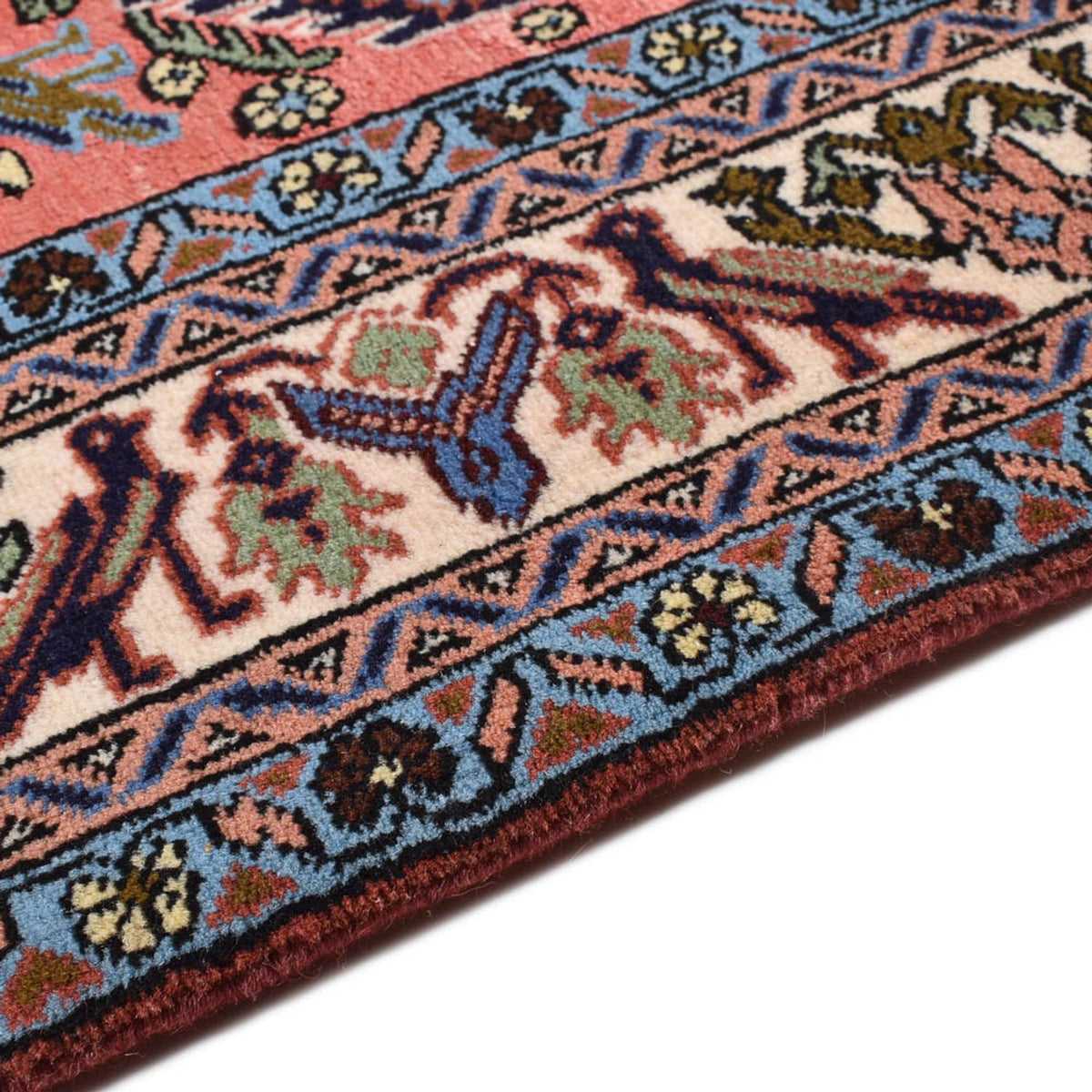 Tapis persan - Nomadic - 203 x 140 cm - saumon