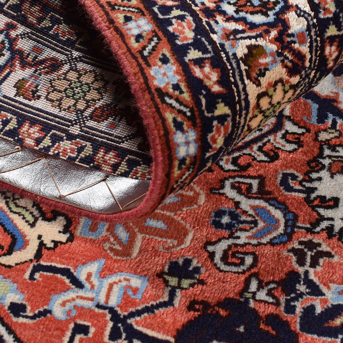 Tapis persan - Nomadic - 198 x 142 cm - saumon