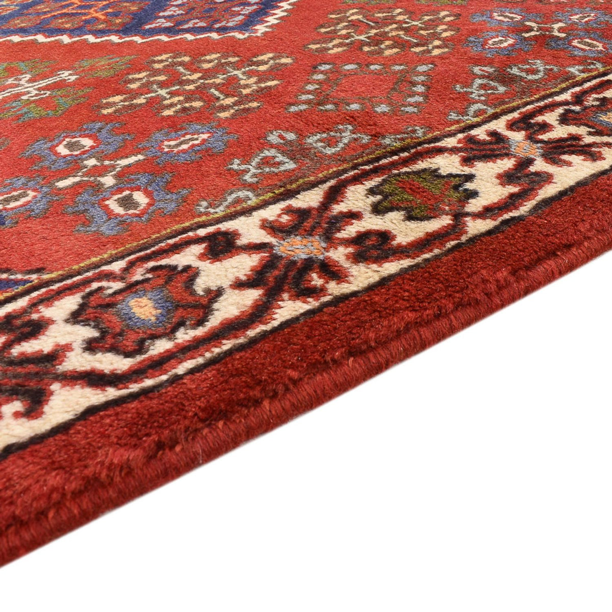 Tapis persan - Nomadic - 156 x 110 cm - rouge clair