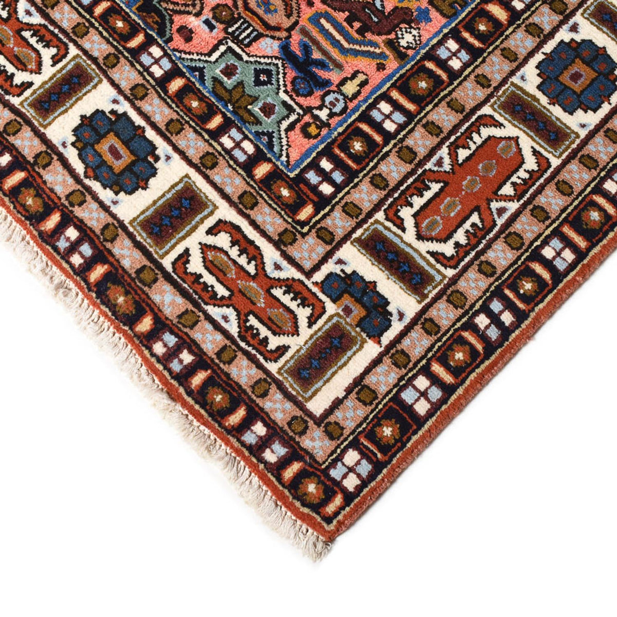Tapis persan - Nomadic - 206 x 143 cm - multicolore