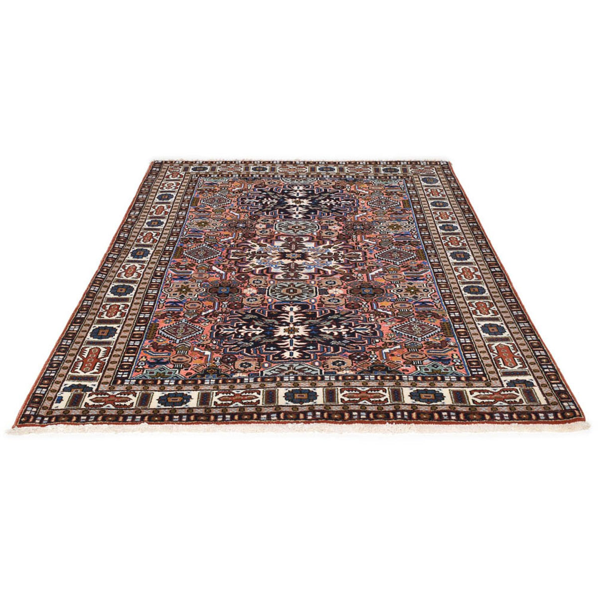 Tapis persan - Nomadic - 206 x 143 cm - multicolore