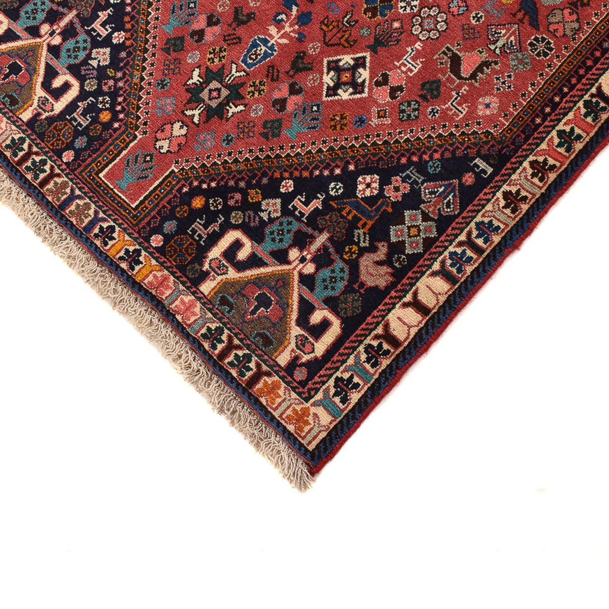 Tapis de couloir Tapis Gabbeh - Persan Kashkuli - 296 x 80 cm - rouge