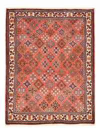 Tapis persan - Nomadic - 150 x 112 cm - rouge clair