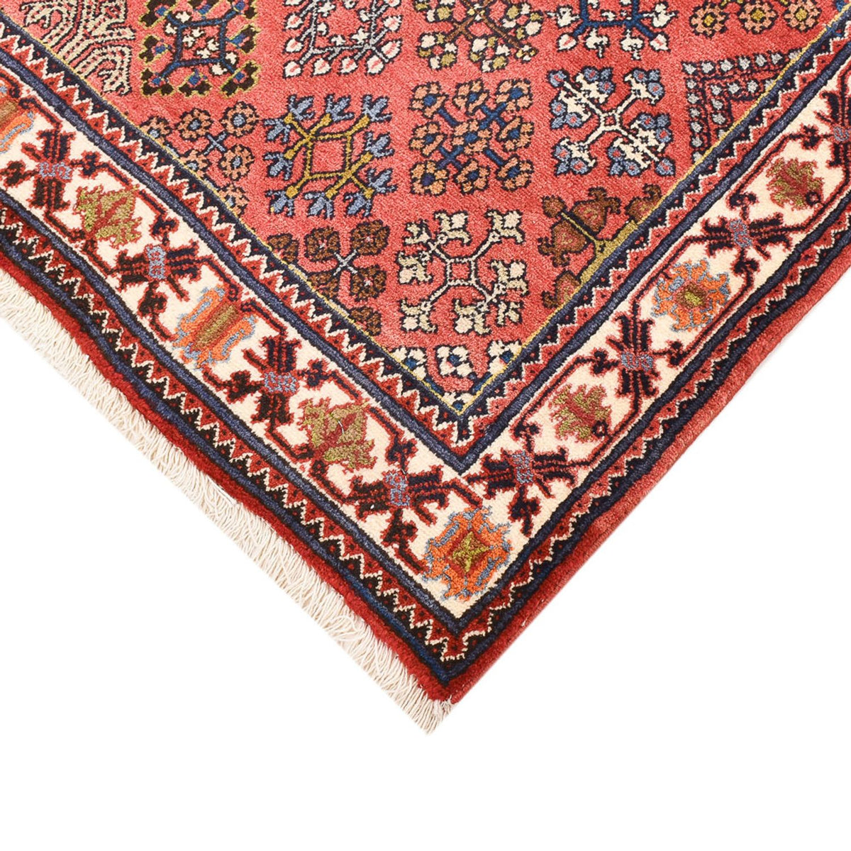 Tapis persan - Nomadic - 150 x 112 cm - rouge clair