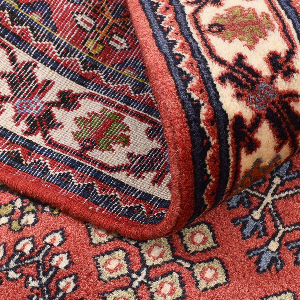 Tapis persan - Nomadic - 150 x 112 cm - rouge clair