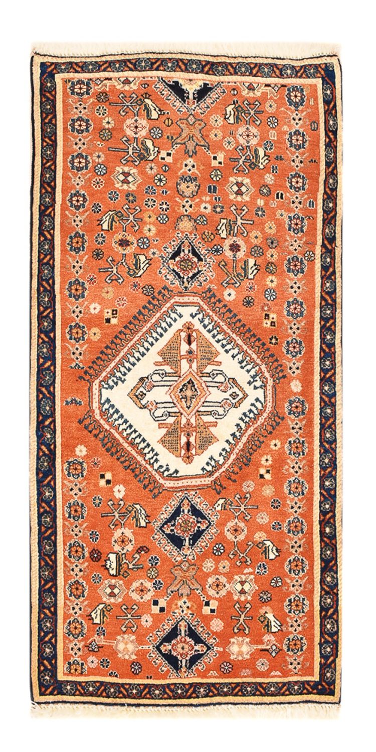 Tapis persan - Nomadic - 124 x 64 cm - orange