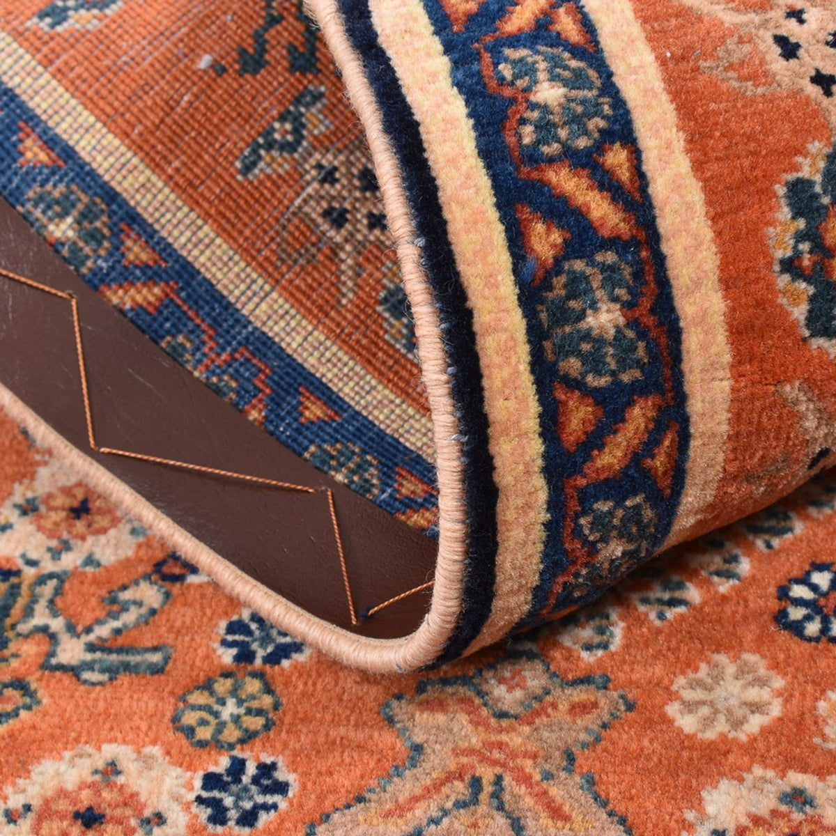 Tapis persan - Nomadic - 124 x 64 cm - orange