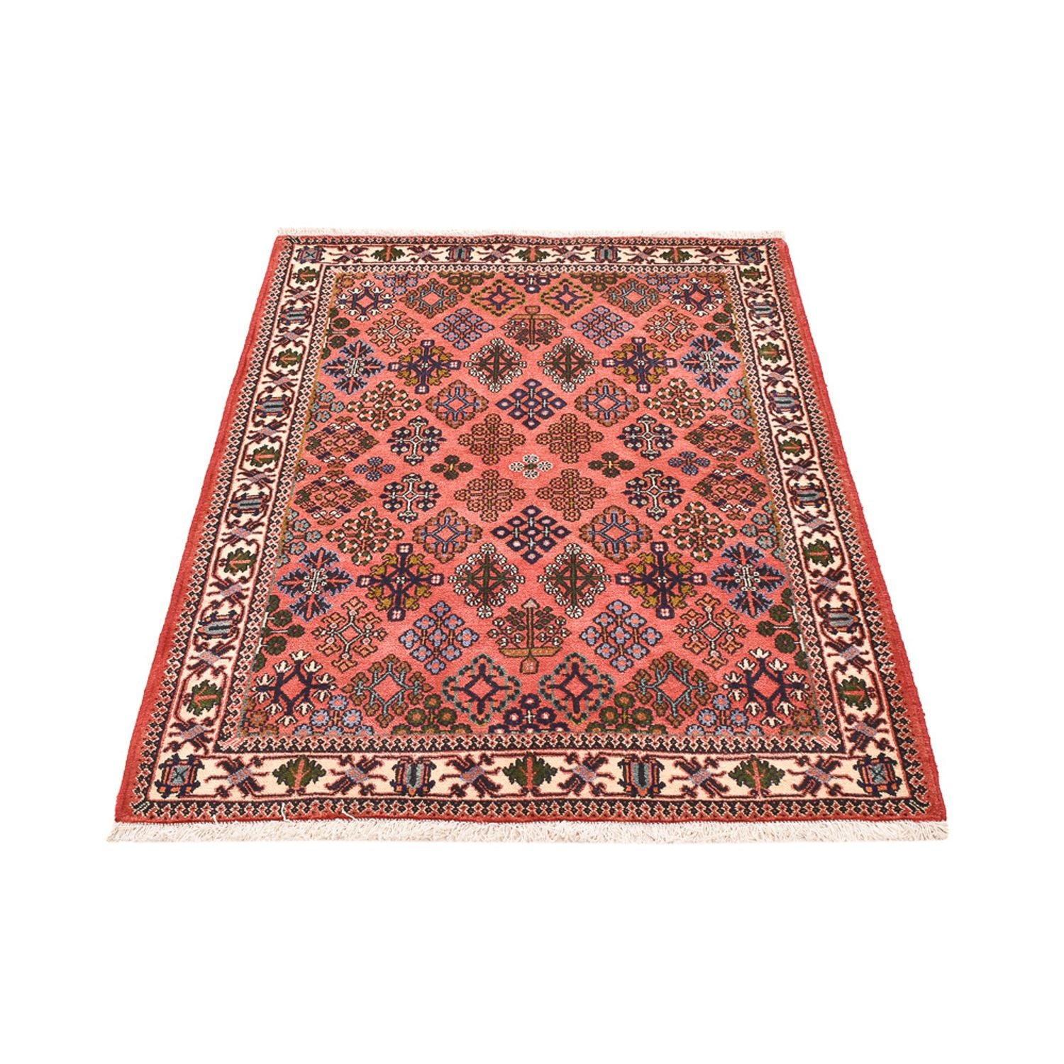 Tapis persan - Nomadic - 165 x 116 cm - rouge clair