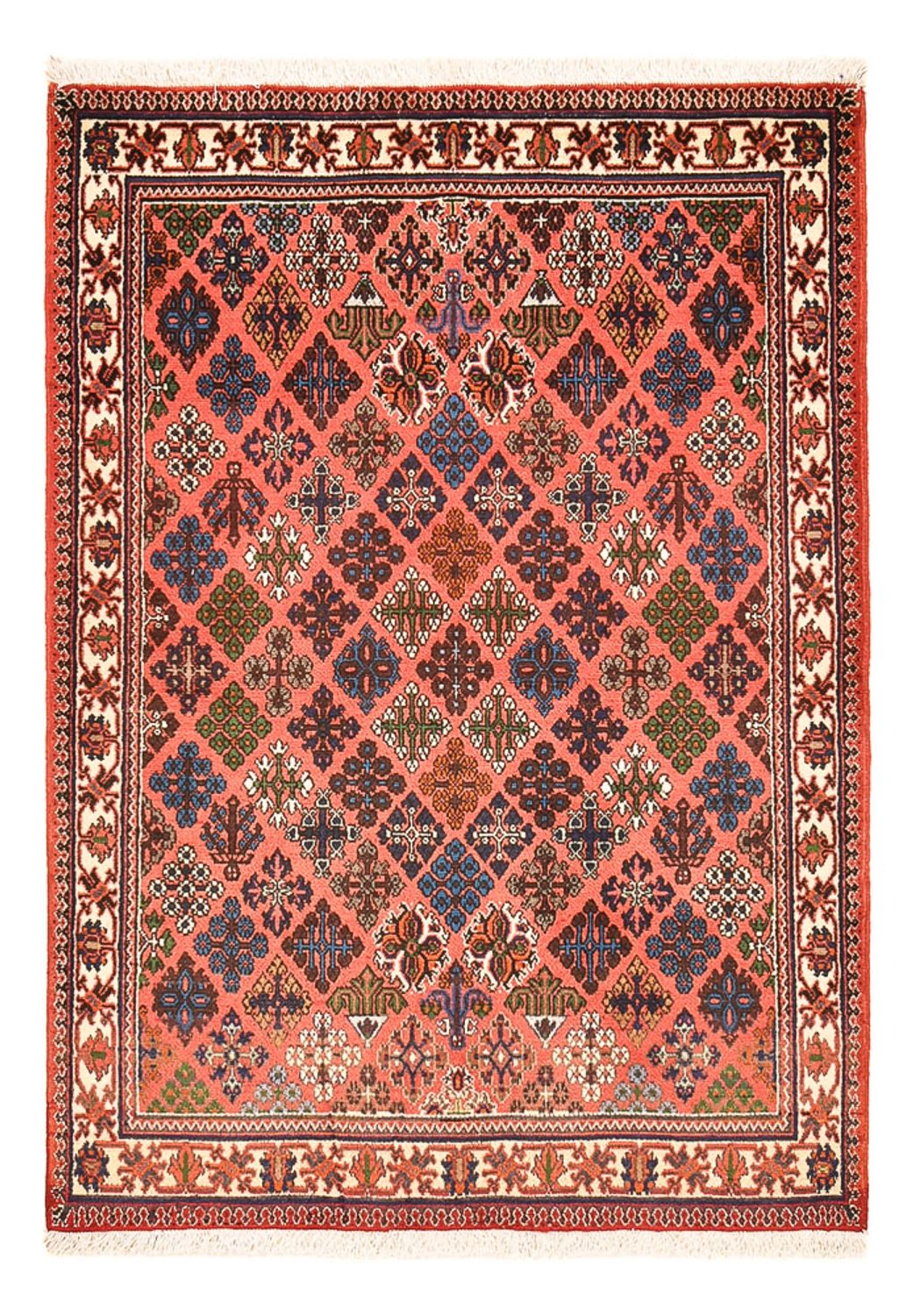 Tapis persan - Nomadic - 161 x 110 cm - rouge clair