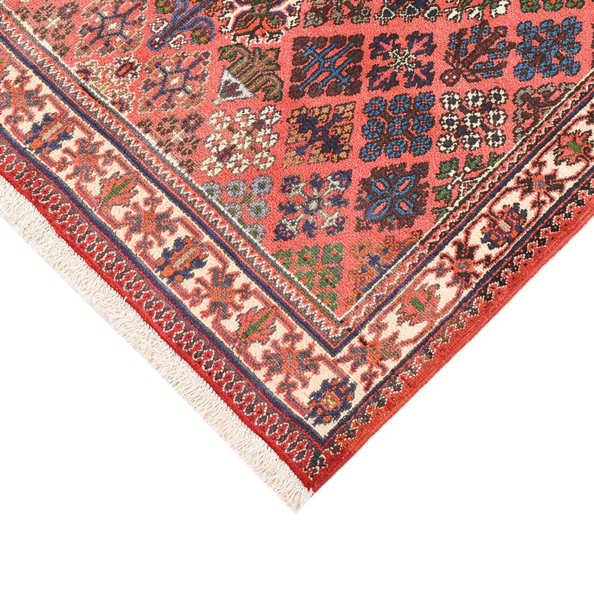 Tapis persan - Nomadic - 161 x 110 cm - rouge clair