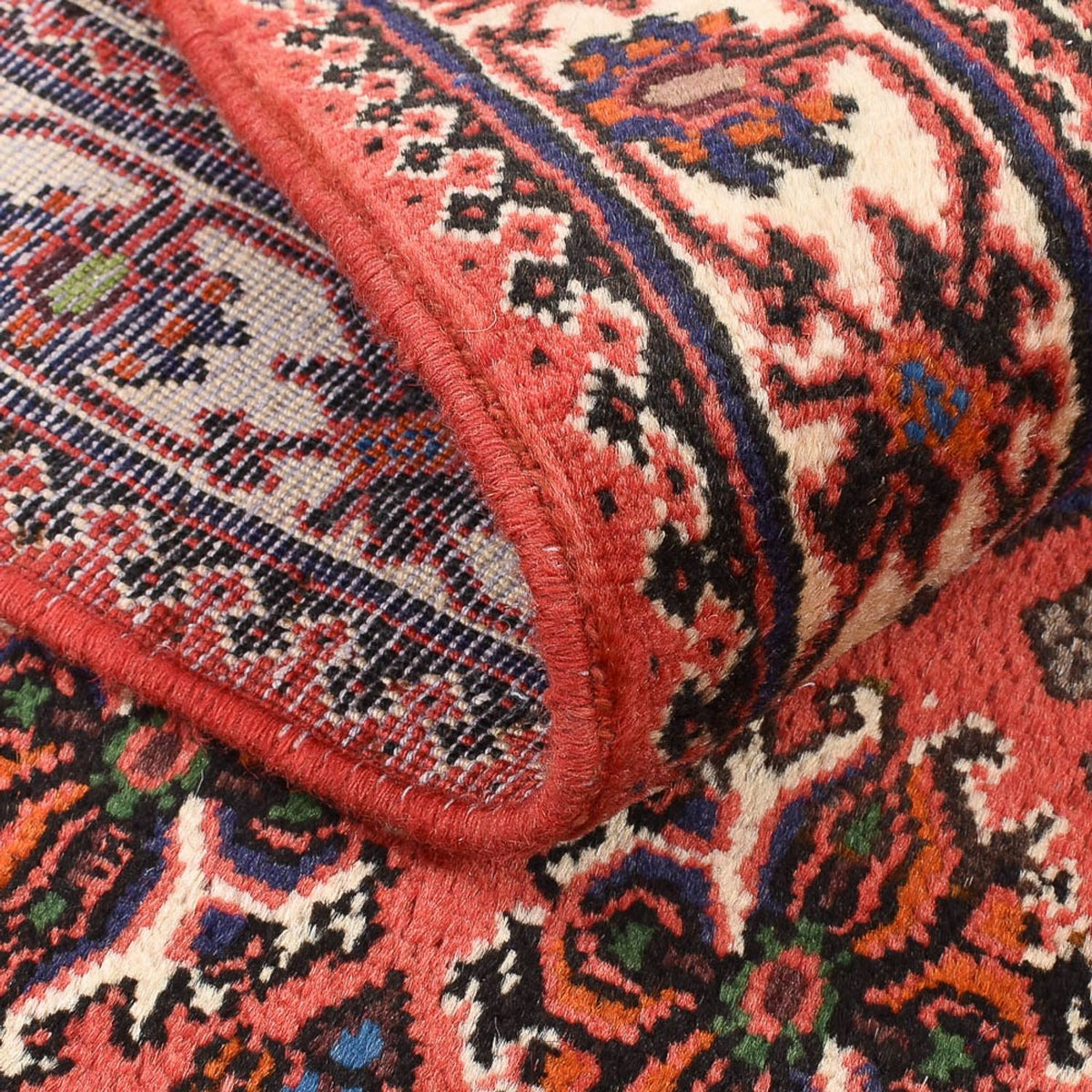 Tapis persan - Nomadic - 161 x 110 cm - rouge clair